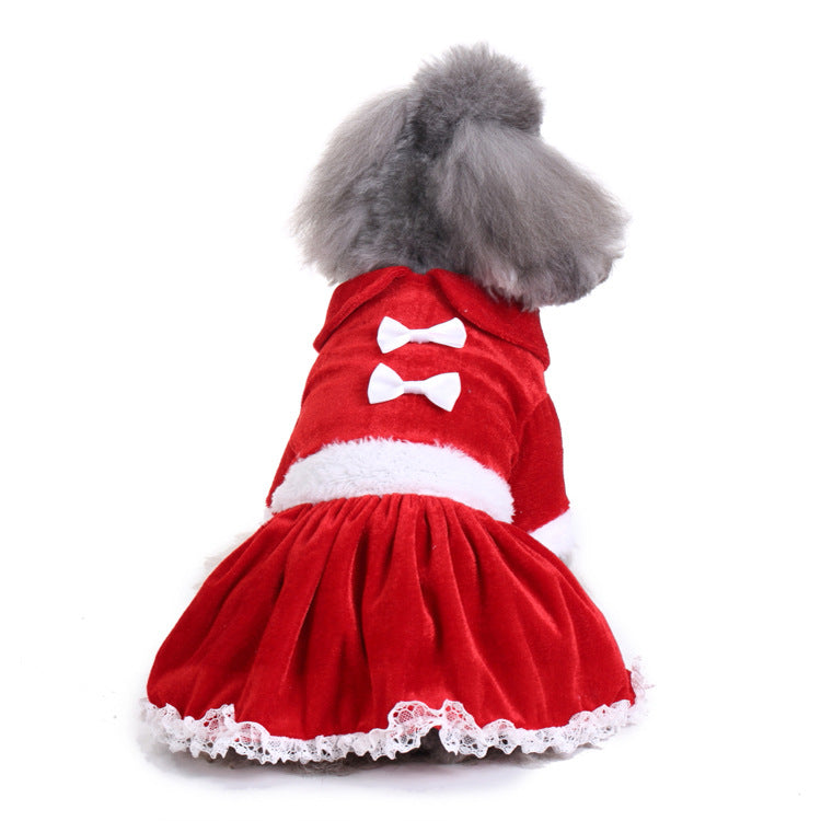 Christmas Tutu Dress Pet Dog Puppy Costume Pet Supplies