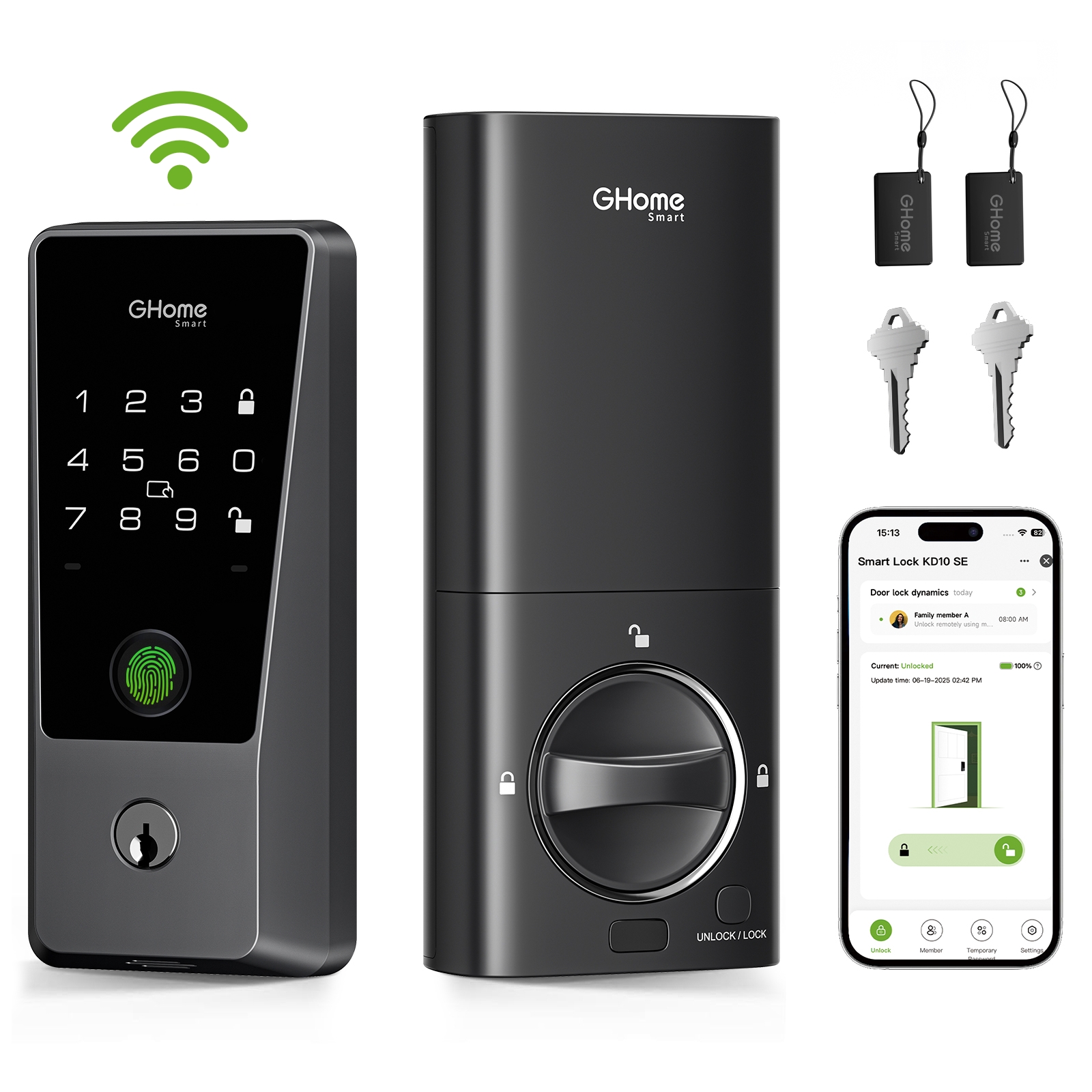 New Product - Wi-Fi Smart Deadbolt GHomeSmart KD10SE