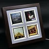 New walnut reversal film luminous photo frame with acrylic film clip