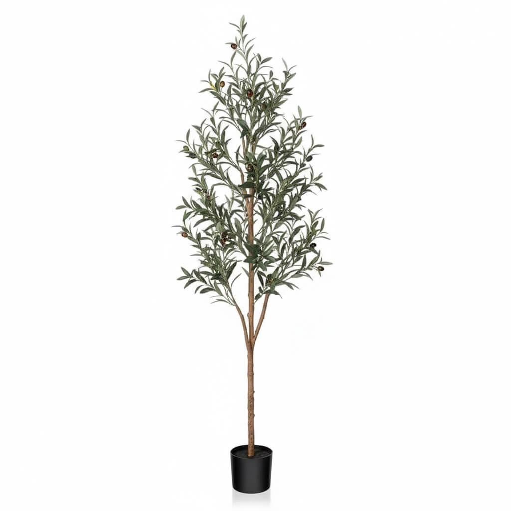 7 ft Artificial Faux Olive Tree