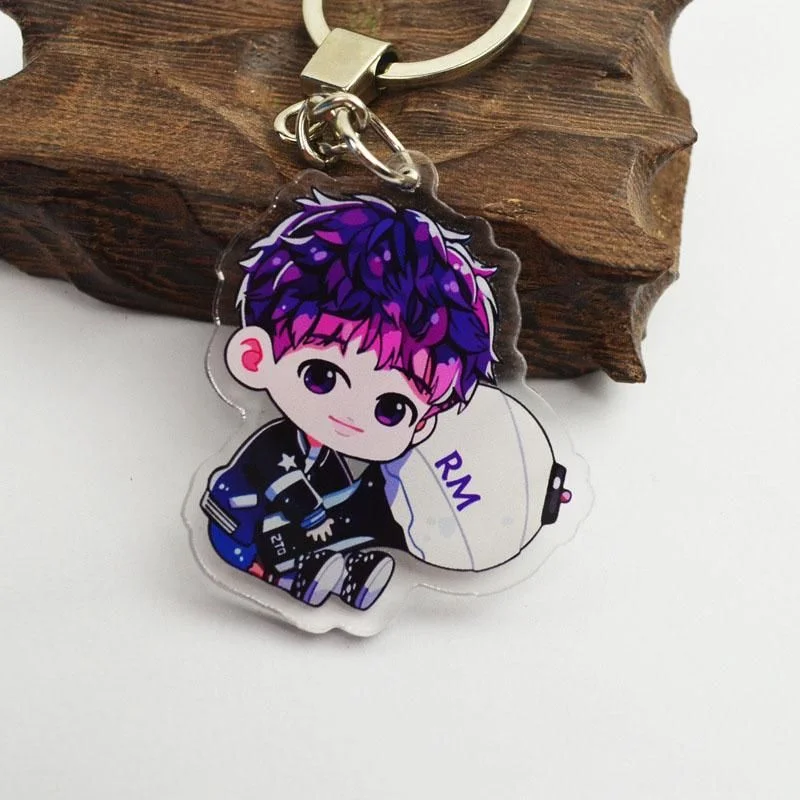 Bts deals cartoon keychain