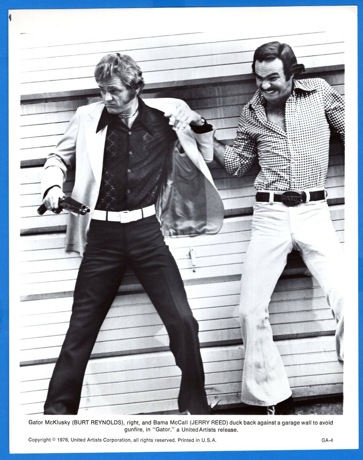 BURT REYNOLDS JERRY REED Vintage 8x10 Promo News Press Photo Poster painting 1976 GATOR