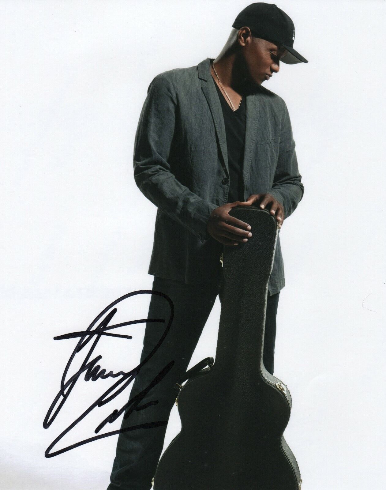 Javier Colon REAL hand SIGNED Photo Poster painting COA The Voice Come Through For You