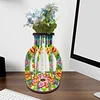 Vase Mandala En Bois-Ornement De Bricolage