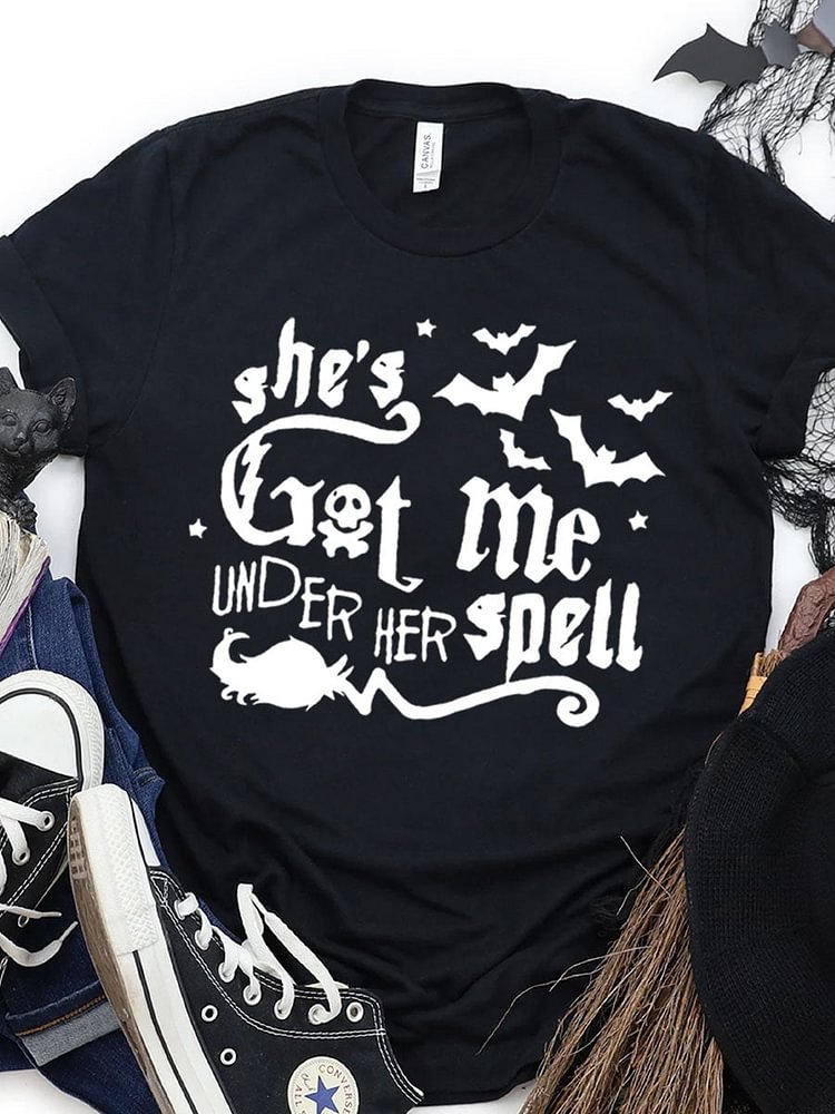 She's Got Me Under Her Spell, I Put A Spell On You Halloween Couple T-shirt