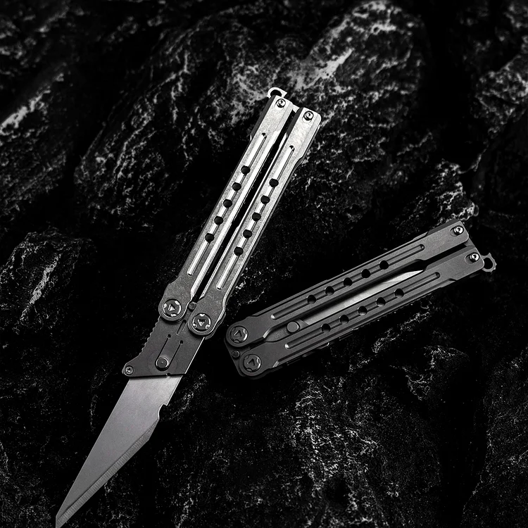 Black Beast Butterfly Knife Stainless Steel Blade, butterfly knife 