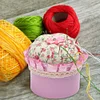 Round Pin Cushion DIY Handcraft Needles Holder Sewing Accessories for DIY Crafts