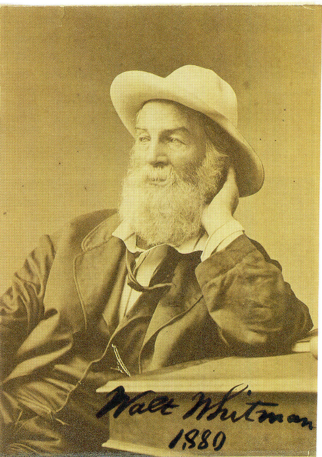 WALT WHITMAN Signed Photo Poster paintinggraph - Poet / Journalist / Essayist - preprint