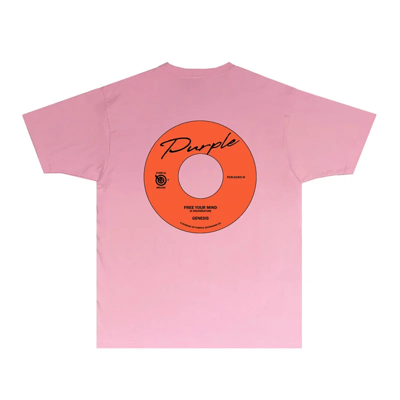 Purple 2023 new fashion T-shirt short sleeves