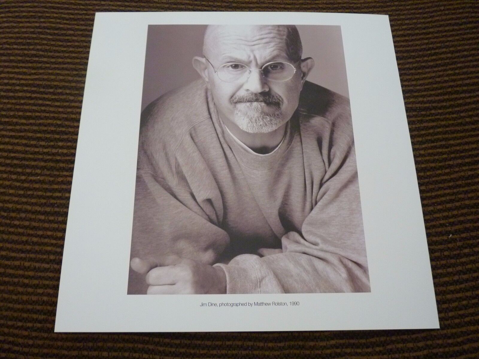 Single Page 2 Side Jim Dine Wong Peter Howe Coffee Table Book Photo Poster painting