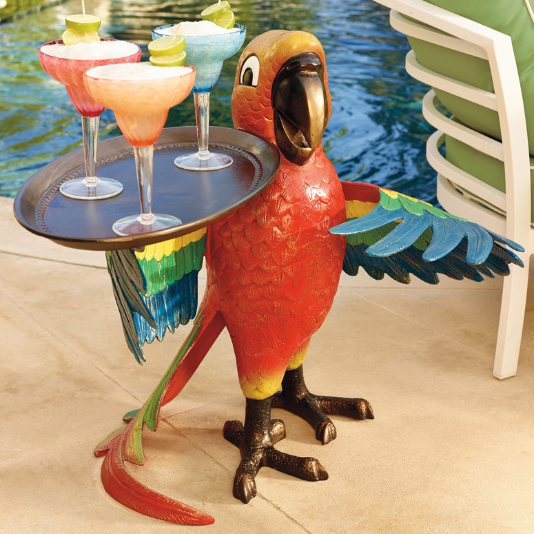 Drink Serving Parrot Butler