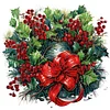 Christmas Wreath - Crystal Rhinestone Diamond Painting