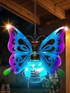 LED Solar-Powered Hanging Animal Lights Waterproof Outdoor Solar Hanging Lantern Auto On/Off Creative Small Sculpture Lights for Garden Backyard Balcony Porch Decor