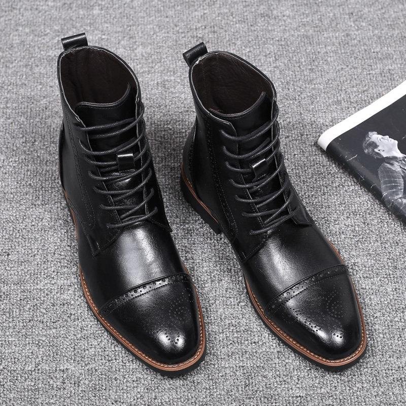 carved leather boots