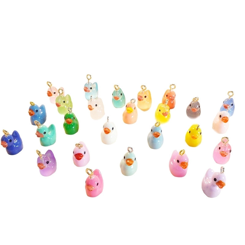 Luminous Diy Jewelry Resin Accessories Handmade Material Keychain Pendant Bracelet Sheep Eye Nail Little Duck