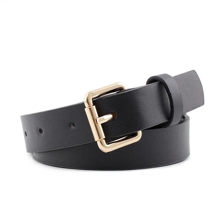 Vintage PU Leather Snake Pattern Buckle Belt