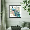 Flower Branch Peacock-Partial Special Shaped Diamond Painting 30*30CM