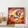 >SALE<5D DIY Full Round Drill Diamond Painting Unicorn Kit Home Decor Art Craft30x30cm