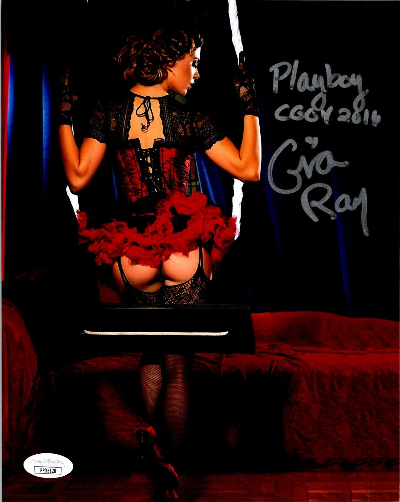 GIA RAY Authentic Hand-Signed SEXY Playboy CGOY 2016