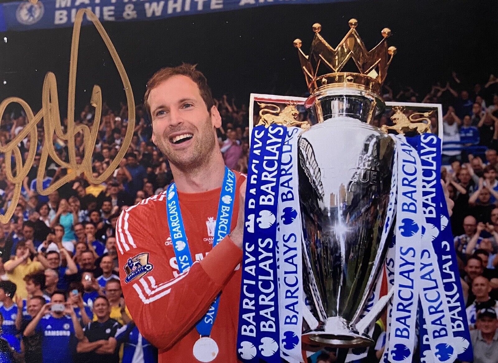 Petr Cech Genuine Hand Chelsea 6X4 Photo Poster painting