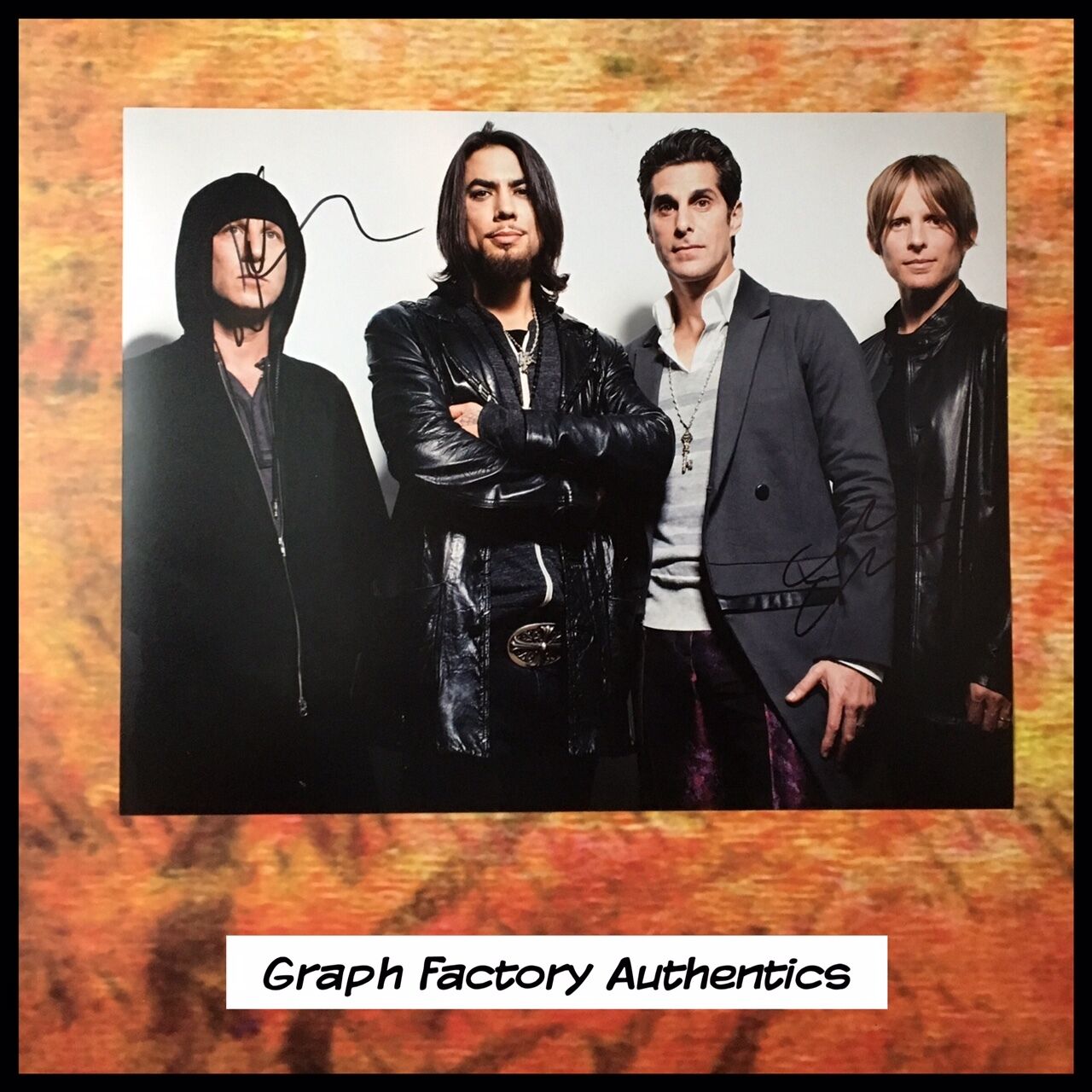 GFA Chris Chaney & Stephen Perkins * JANE'S ADDICTION * Signed 11x14 Photo Poster painting COA