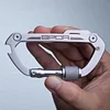 Outdoor Multifunctional EDC Portable Gadget Combination Keychain Ring Mountaineering Buckle D-Type Quick Hang