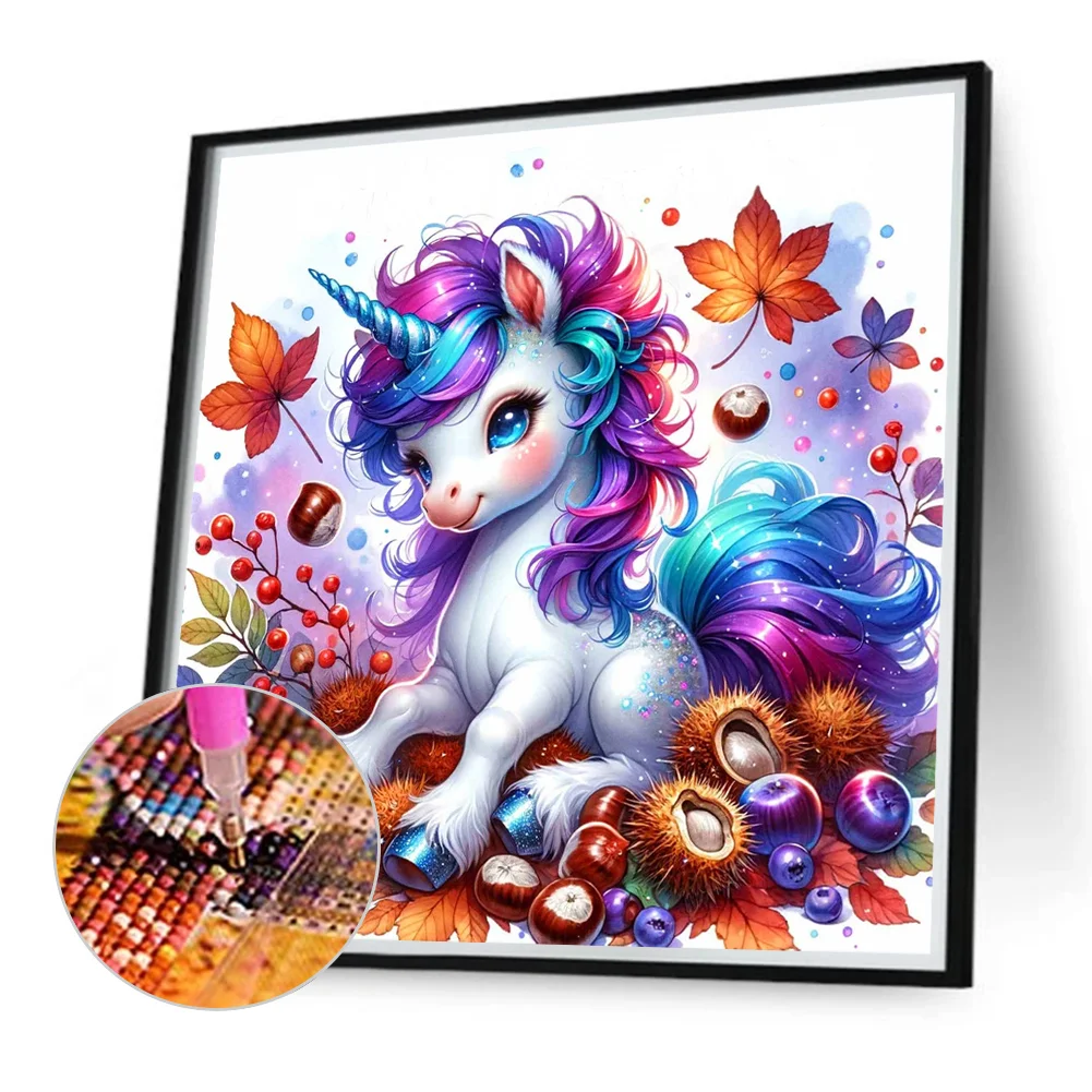 Diamond Painting - Full Round Drill - Unicorn(Canvas|40*40cm)