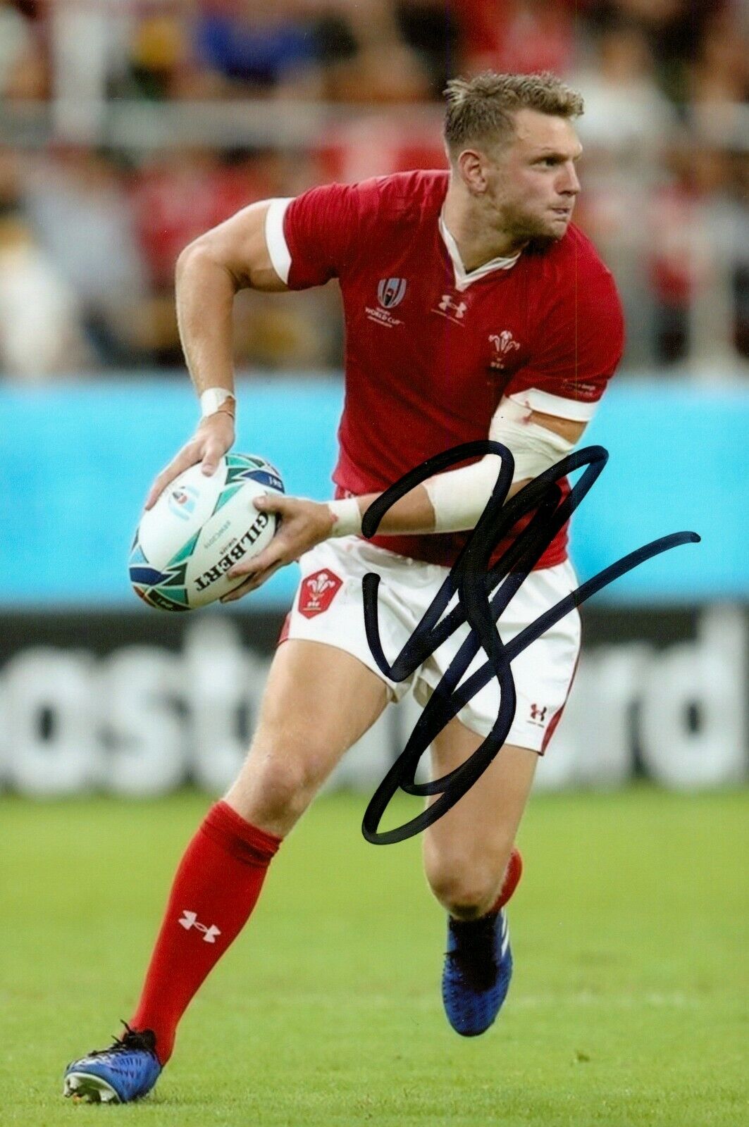 Dan Biggar Signed 6x4 Photo Poster painting Wales Rugby Union Northampton Saints Autograph + COA