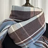 Autumn Winter Women Men Unisex Plaid Shawl Scarf