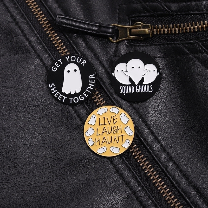 Cartoon Style Punk Cowboy Style Letter Alloy Stamping Stoving Varnish Plating Unisex Brooches