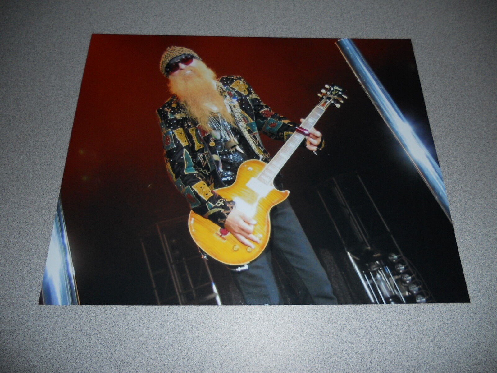 ZZ Top Live 8x10 Concert Photo Poster painting Billy G Gibbons #3