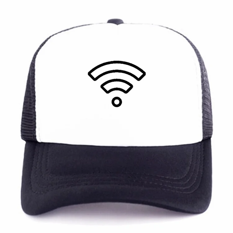 Summer mesh hat black mens baseball cap custom printed wifi duck tongue hat Snapback Cap sun hat outdoor casual hat