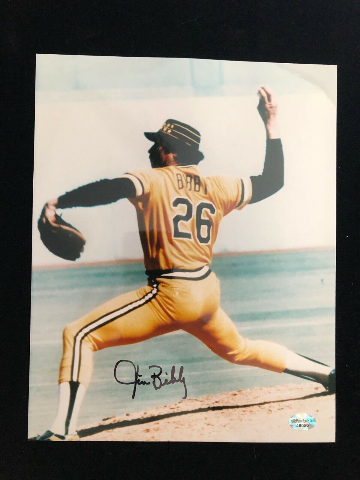Jim Bibby Signed Autographed Photo Poster painting - COA - Pittsburgh Pirates