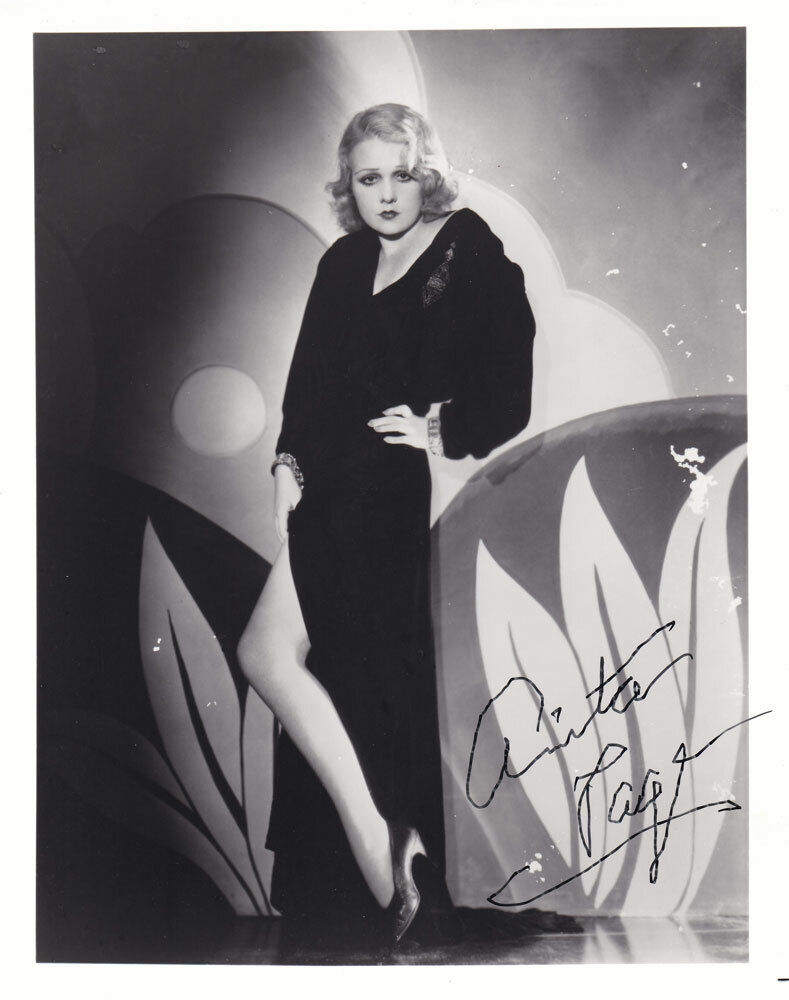 Anita Page AUTHENTIC Autographed Photo Poster painting SHA #82099