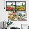 (4pcs) Seasons-14CT Stamped Cross Stitch 29*29cm(Bundle Sale)