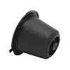 3pcs Refillable Reuse Coffee Capsule Filters for Nespresso Machine (Black)