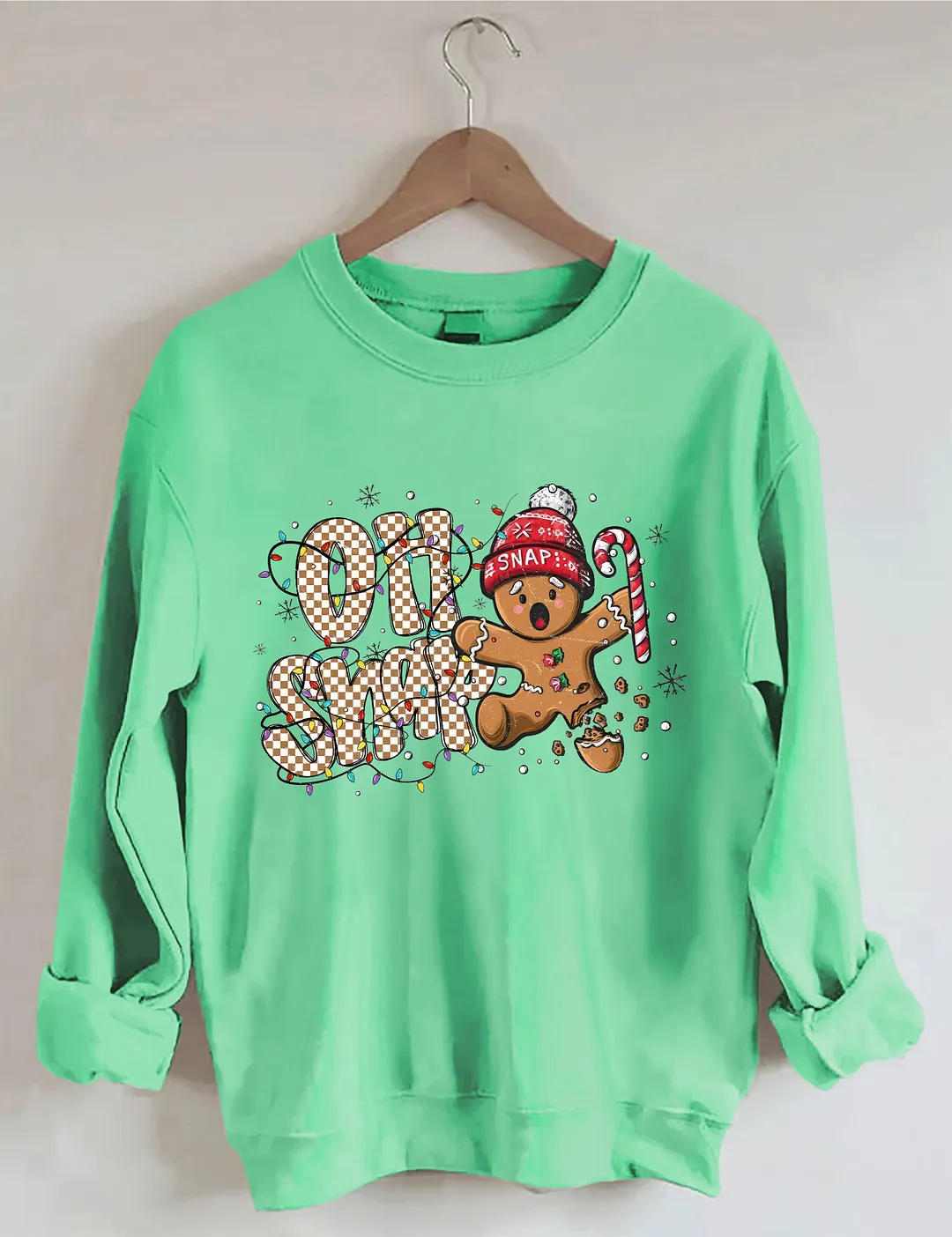 Oh Snap Gingerbread Man Christmas Sweatshirt
