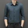 Simple Striped Non-iron Long-sleeved Shirt