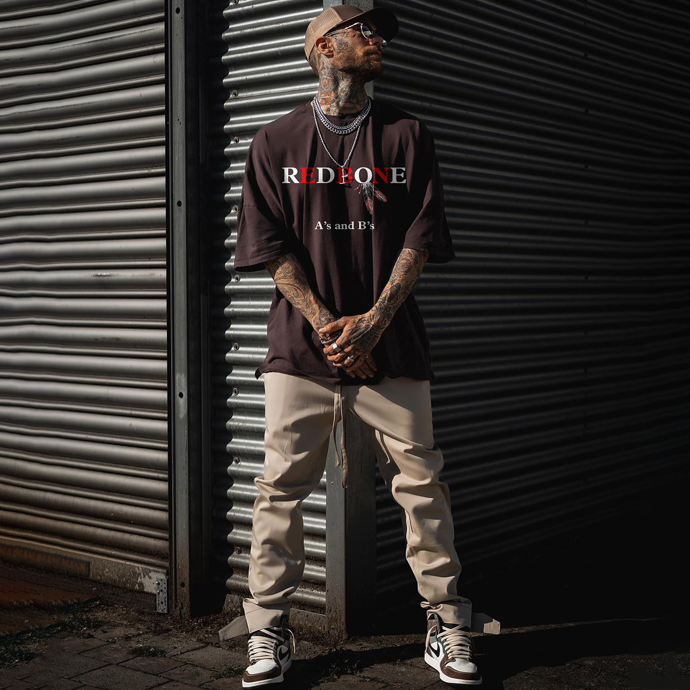 Unisex Casual Redbone Band T-shirt