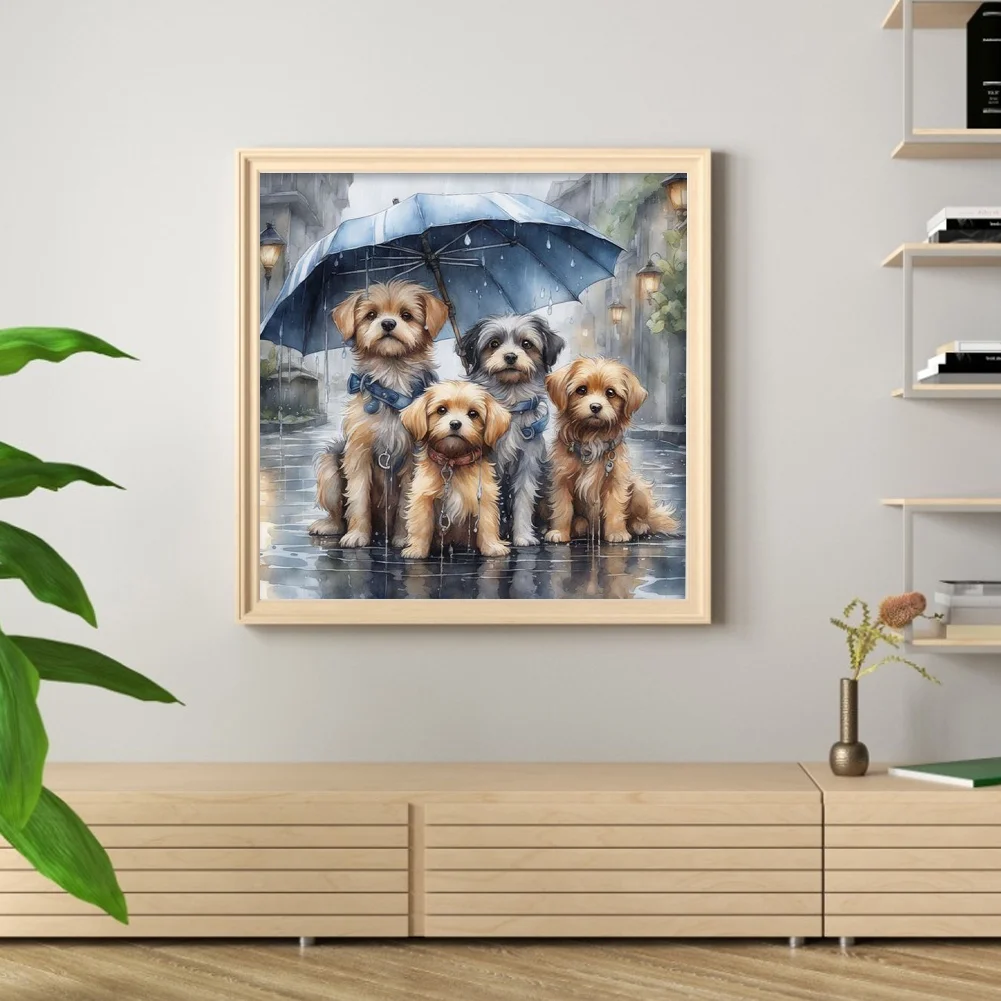 Diamond Painting - Full Round Drill - Dogs(Canvas|40*40cm)