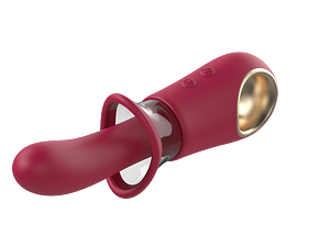 Handheld Rose Nibbler Sucking G-spot Vibrator