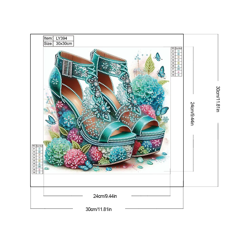 Diamond Painting - Partial Special Shaped Drill - High Heel(Canvas|30*30cm)