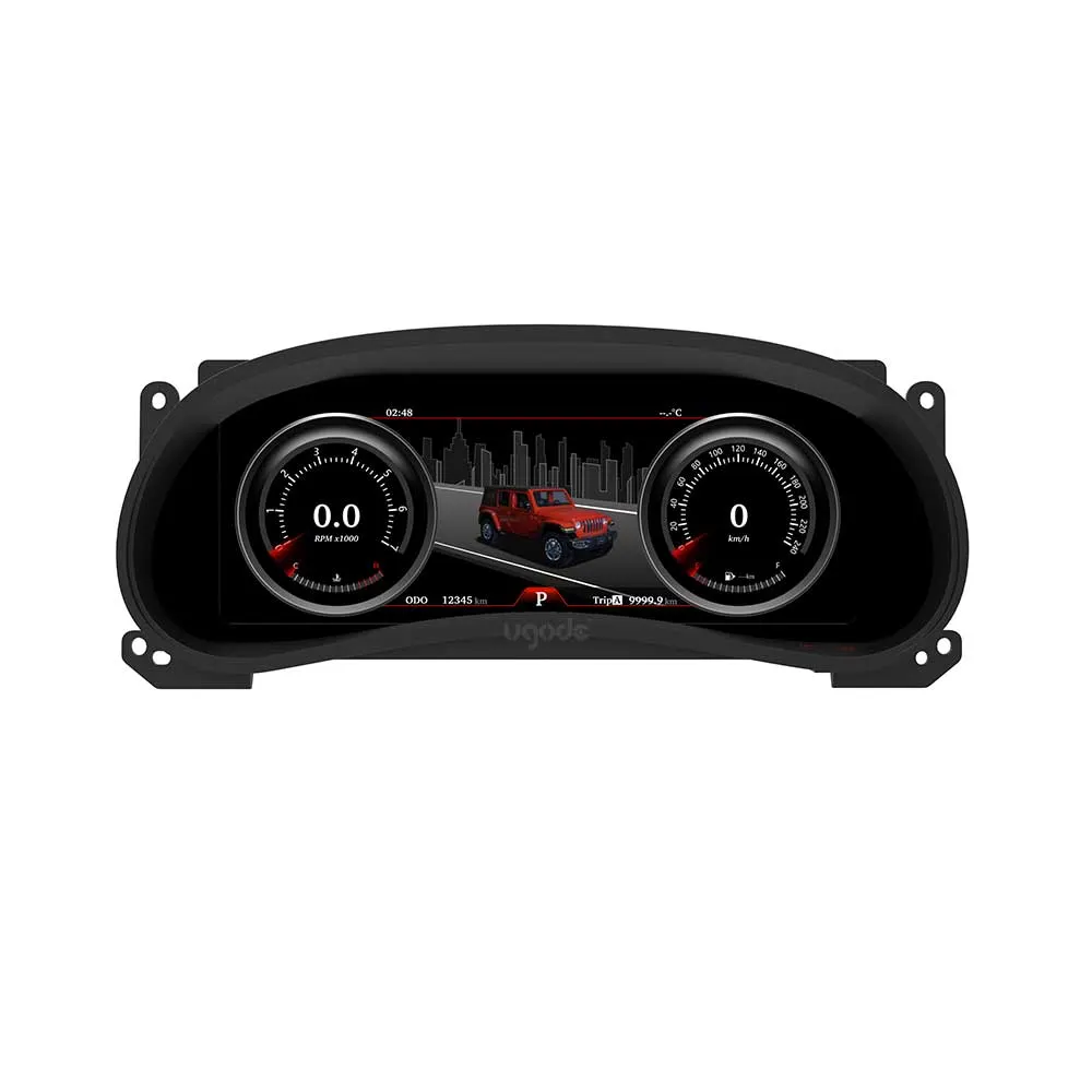 Ugode 12.3inch Digital Tacho Kombiinstrument f&uuml;r Jeep Wrangler Meter(2011-2017Jahr)