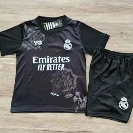 2024-25 Real Madrid Y-3 Black Shirt - Kids