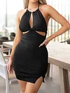 Bodycon Backless Halterneck Mini Dress