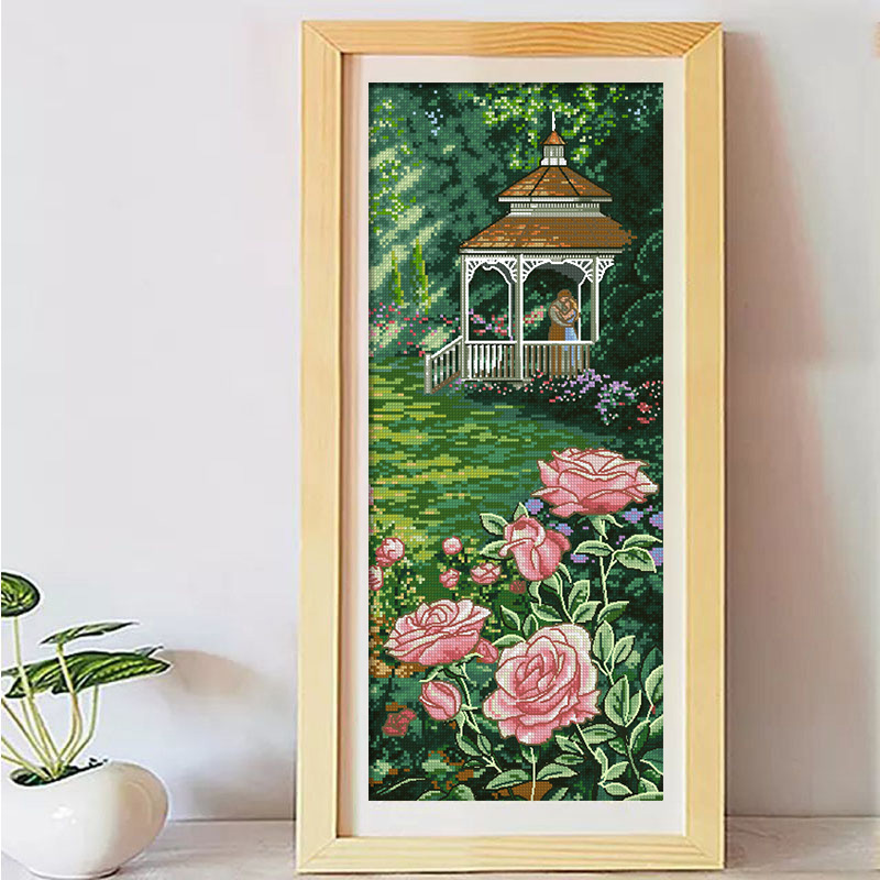 【Xiaobai Brand】Dimensions Full 14CT Pre-stamped Canvas(28*53cm) 38 Colors Cross Stitch