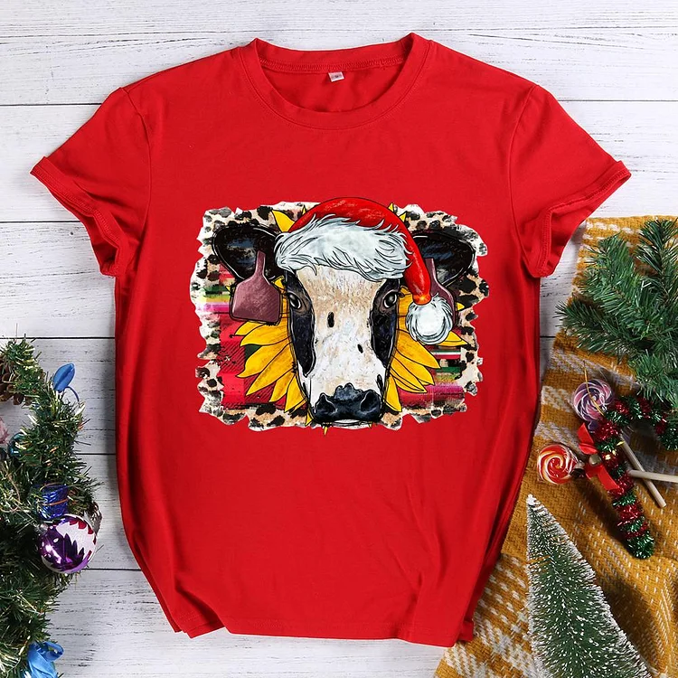 PSL - Cow Christmas T-Shirt-011959