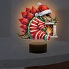 Acryl Weihnachten Dinosaurier doppelseitig - 5d DIY Bastellampe