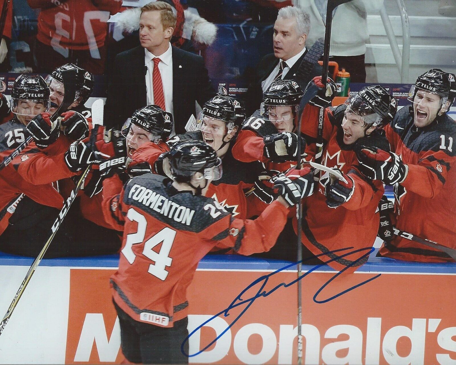 Alex Formenton Signed 8x10 Photo Poster painting Team Canada World Juniors Autographed COA