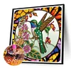 Hummingbird Glass Painting-Partial Special Shaped Diamond Painting 30*30CM